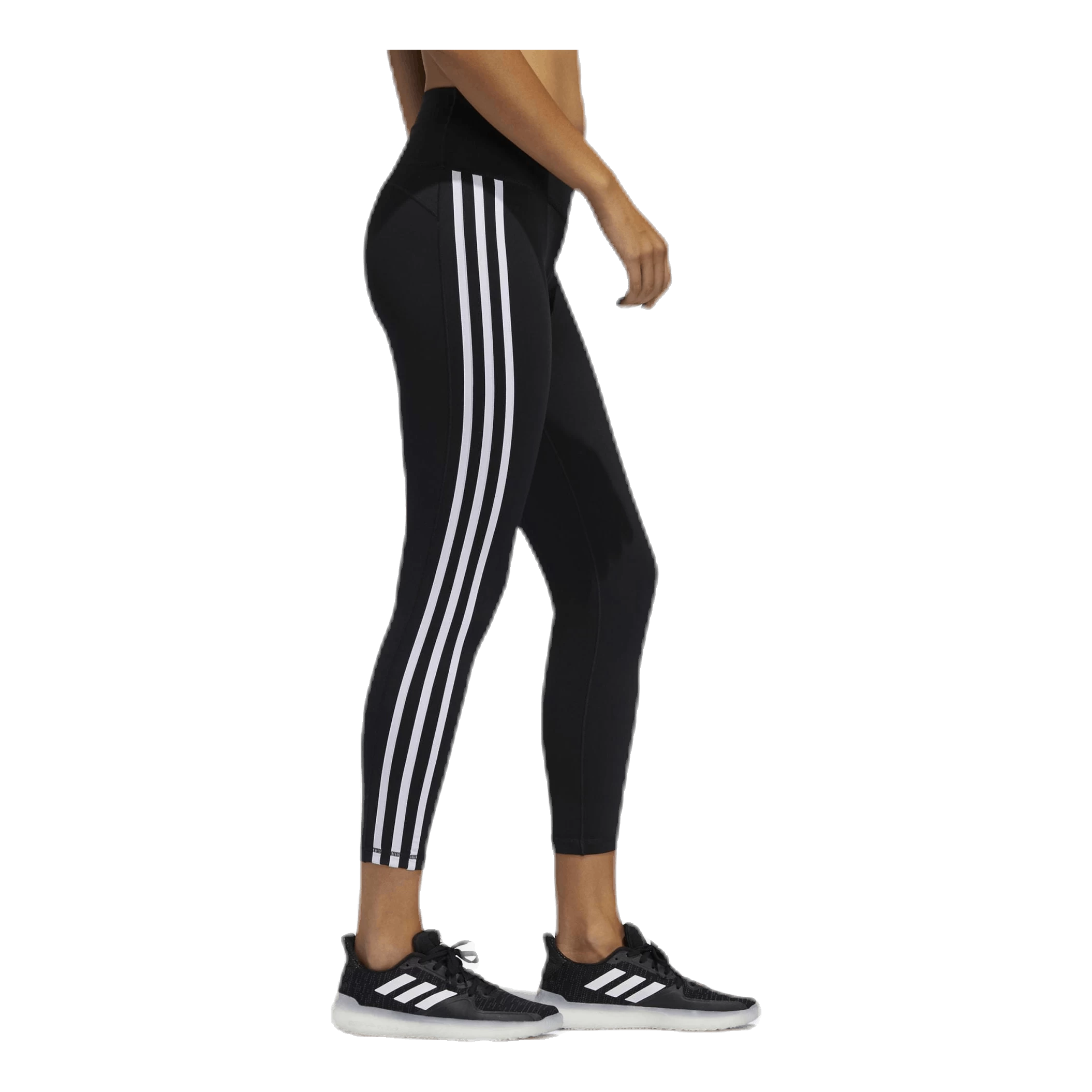 ADIDAS Believe This 2.0 3 Stripe 7/8 Tight Black / White 2 ADIDAS Believe This 2.0 3 Stripe 7/8 Tight Black / White - Afbeelding 2