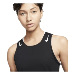 Nike AeroSwift Running Singlet White/Black -Damesmode online. 005 d8ea749908954c72956632f4a7d48aa4