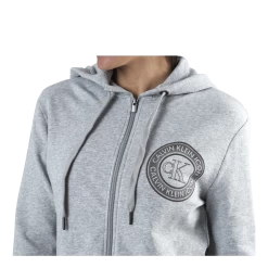 Calvin Klein Full Zip Hoodie Grey -Damesmode online. 09412 38 005