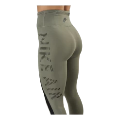 Nike Air Epic Fast Tight 7/8 Black/Green -Damesmode online. 09440 58 004