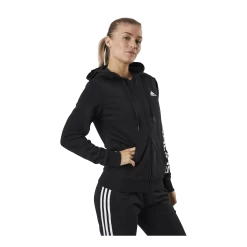 ADIDAS Essentials Full-Zip Hoodie Black / White