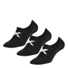 2XU Invisible Socks 3-Pack Black/White