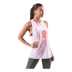 Nike Rebel Sleeveless Top Pink/Patterned