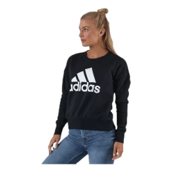 ADIDAS Womens Badge Of Sport Crew Sweatshirt Black