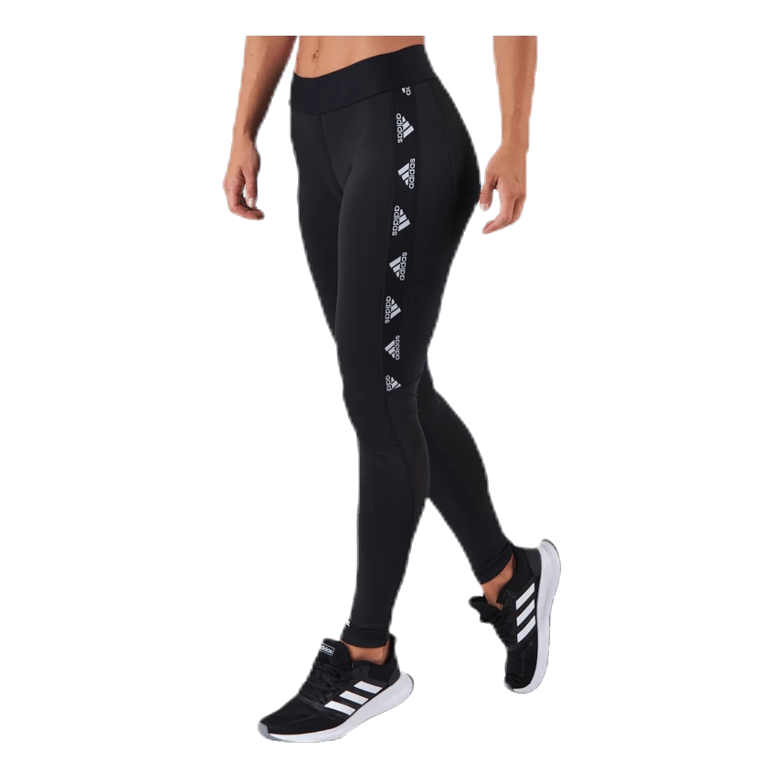 ADIDAS Alphaskin Badge Of Sport Logo Tight Black / White 2 ADIDAS Alphaskin Badge Of Sport Logo Tight Black / White - Afbeelding 2