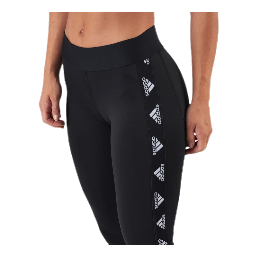 ADIDAS Alphaskin Badge Of Sport Logo Tight Black / White 5 ADIDAS Alphaskin Badge Of Sport Logo Tight Black / White - Afbeelding 5