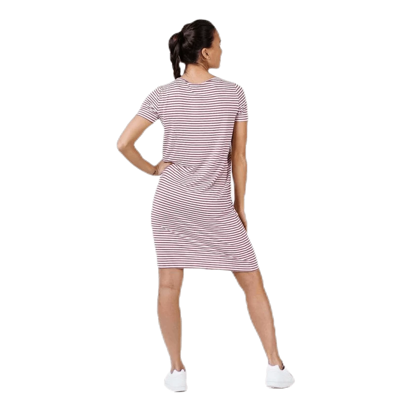 Pieces Billo Ss Dress White/Red 2 Pieces Billo Ss Dress White/Red - Afbeelding 2