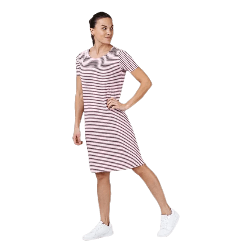 Pieces Billo Ss Dress White/Red 3 Pieces Billo Ss Dress White/Red - Afbeelding 3