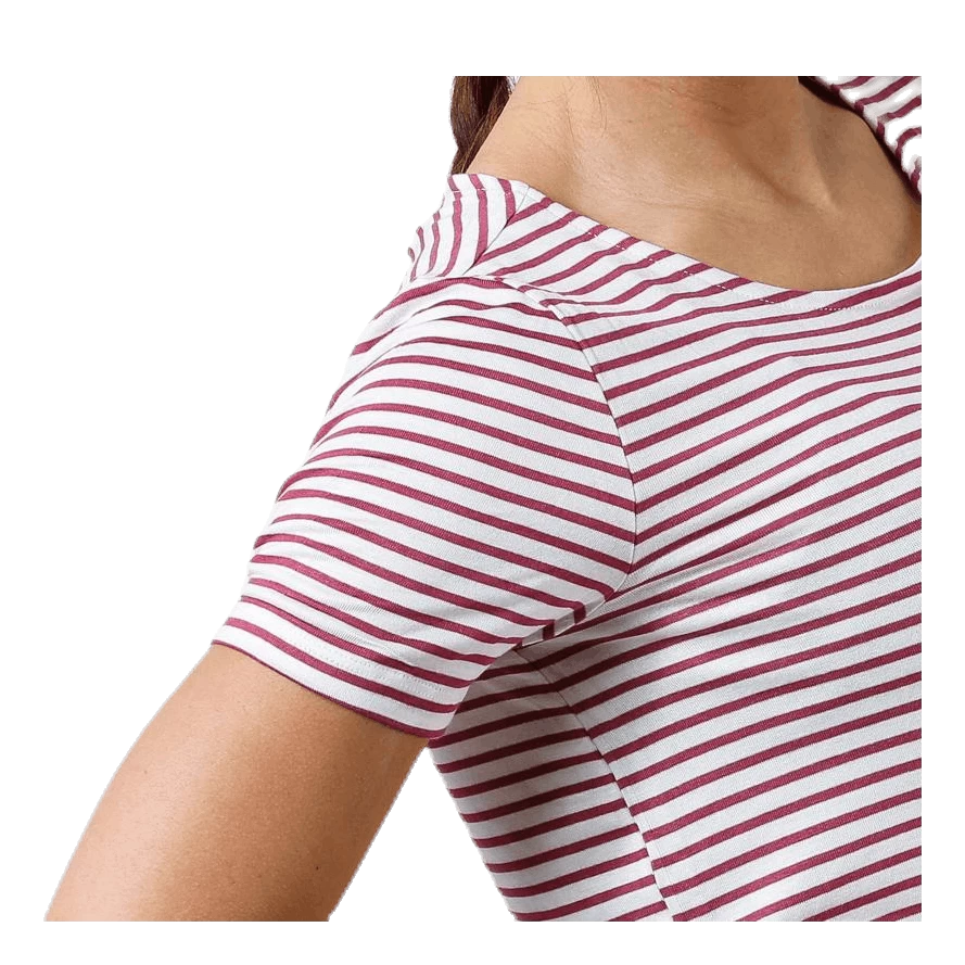 Pieces Billo Ss Dress White/Red 4 Pieces Billo Ss Dress White/Red - Afbeelding 4