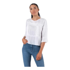 ONLY Anemone 3/4 Flaired Top White