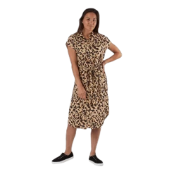 Pieces Ya Ss Shirt Dress Pb Beige