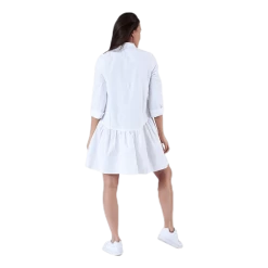 ONLY Ditte Life 3/4 Shirt Dress Wvn White -Damesmode online. 5714507655896 003 06393c32edb04b71bbf9bd33342c6cff