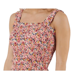 Pieces Ayrin Smock Strap Dress Pink -Damesmode online. 5714515266350 005 59ff383f150b40b58deca6277791ceab