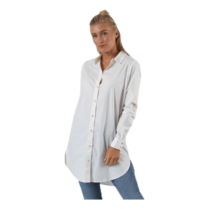 Pieces Noma Ls Long Shirt White 1 Pieces Noma Ls Long Shirt White