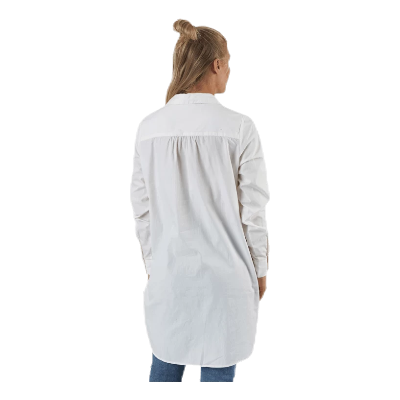 Pieces Noma Ls Long Shirt White 2 Pieces Noma Ls Long Shirt White - Afbeelding 2