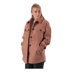 ONLY Liva Shacket Otw Beige