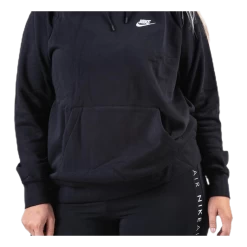 Nike Essential Hoodie Plus White/Black -Damesmode online. 60447 58 010