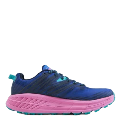 Hoka One One W Speedgoat 4 Dazzling Blue / Phlox Pink -Damesmode online. 60473 75 003
