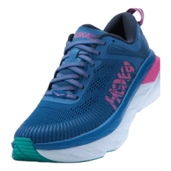Hoka One One W Bondi 7 Vallarta Blue / Phlox Pink -Damesmode online. 60473 88 006