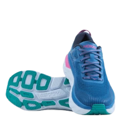 Hoka One One W Bondi 7 Vallarta Blue / Phlox Pink -Damesmode online. 60473 88 007