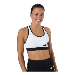 ADIDAS Believe This 3Bar Logo Bra White / Black