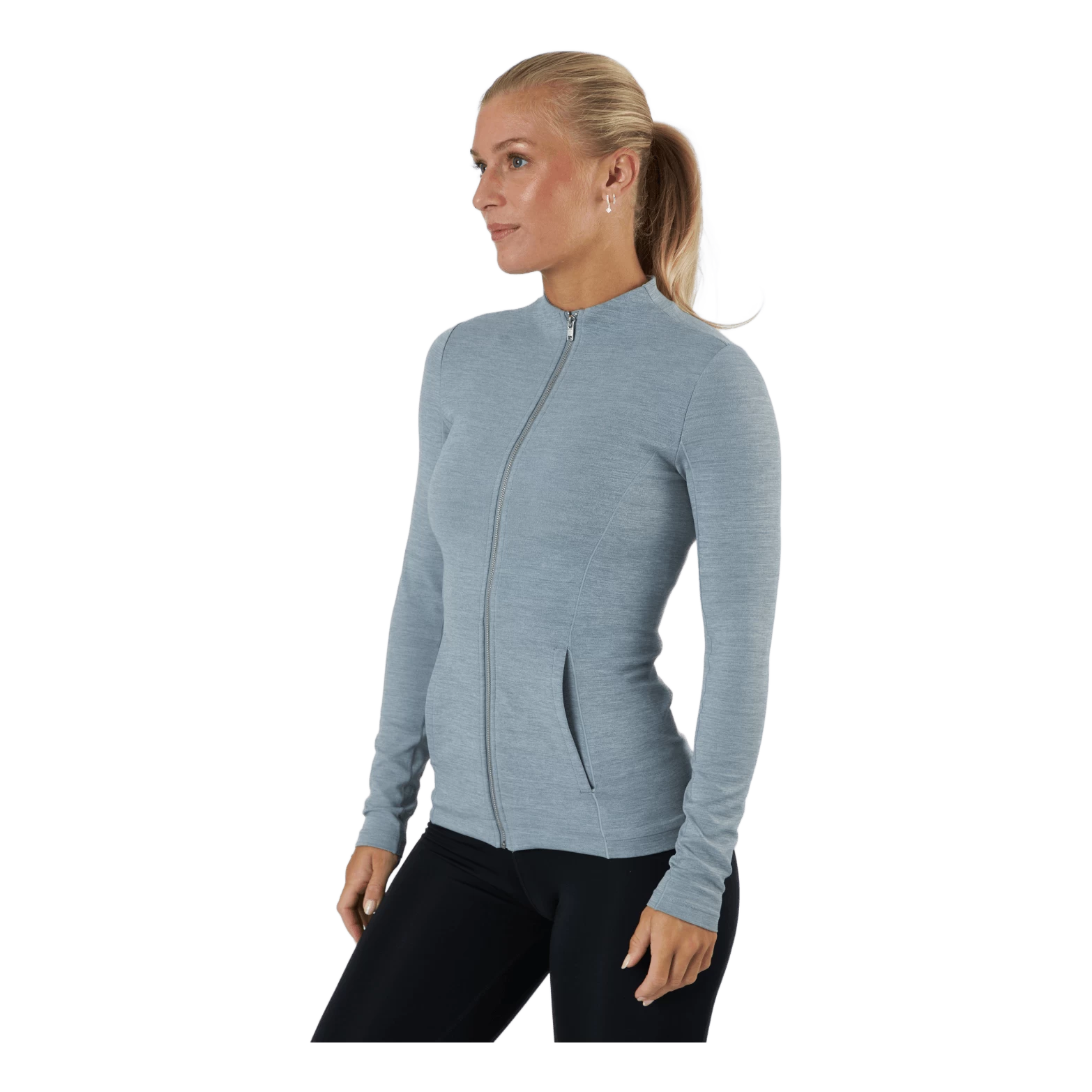 Nike Yoga Luxe Dri-fit Women's Full Particle Grey/htr/platinum Tin 2 Nike Yoga Luxe Dri-fit Women's Full Particle Grey/htr/platinum Tin - Afbeelding 2