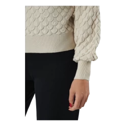 ONLY Onlgilja L/s Pullover Knt Pumice Stone -Damesmode online. 60519 68 005