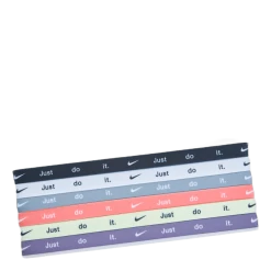 Nike Headbands 6 Pk Printed Black/white/particle Grey