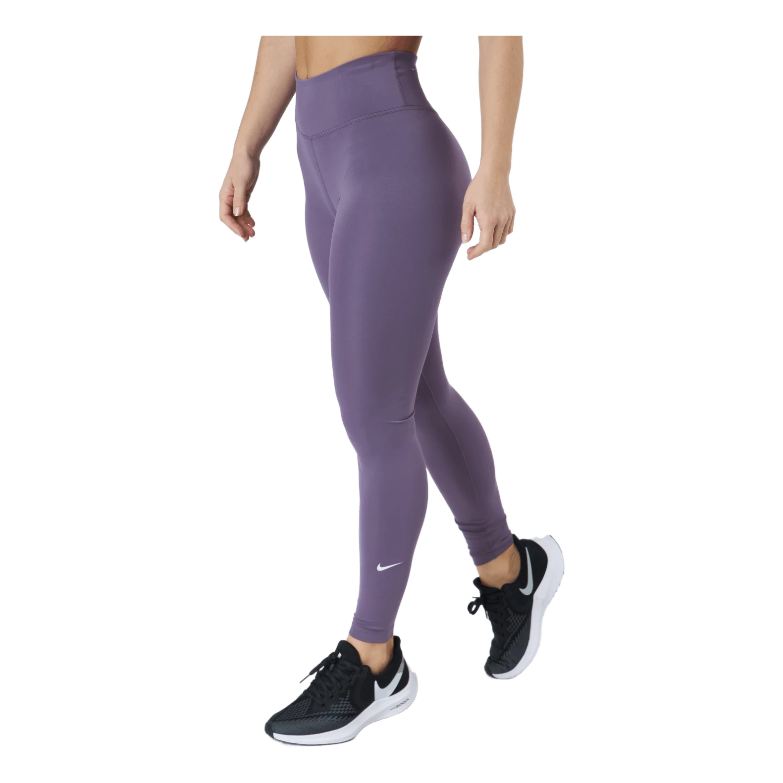 Nike Dri-fit One Women's Mid-r Amethyst Smoke/white 2 Nike Dri-fit One Women's Mid-r Amethyst Smoke/white - Afbeelding 2