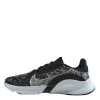Nike SuperRep Go 3 Flyknit Next Nature Women's Training Shoes BLACK/METALLIC SILVER-WHITE