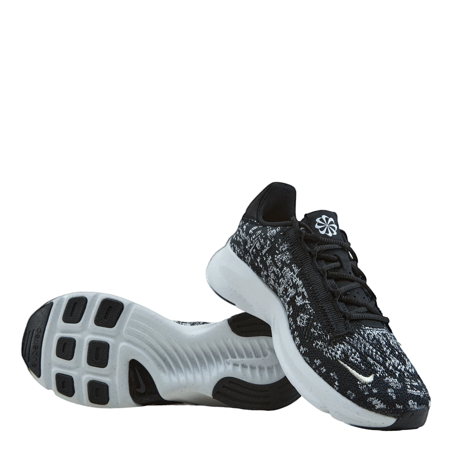 Nike SuperRep Go 3 Flyknit Next Nature Women's Training Shoes BLACK/METALLIC SILVER-WHITE 7 Nike SuperRep Go 3 Flyknit Next Nature Women's Training Shoes BLACK/METALLIC SILVER-WHITE - Afbeelding 7