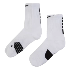 Nike Elite Mid Basketball Socks WHITE/BLACK/BLACK