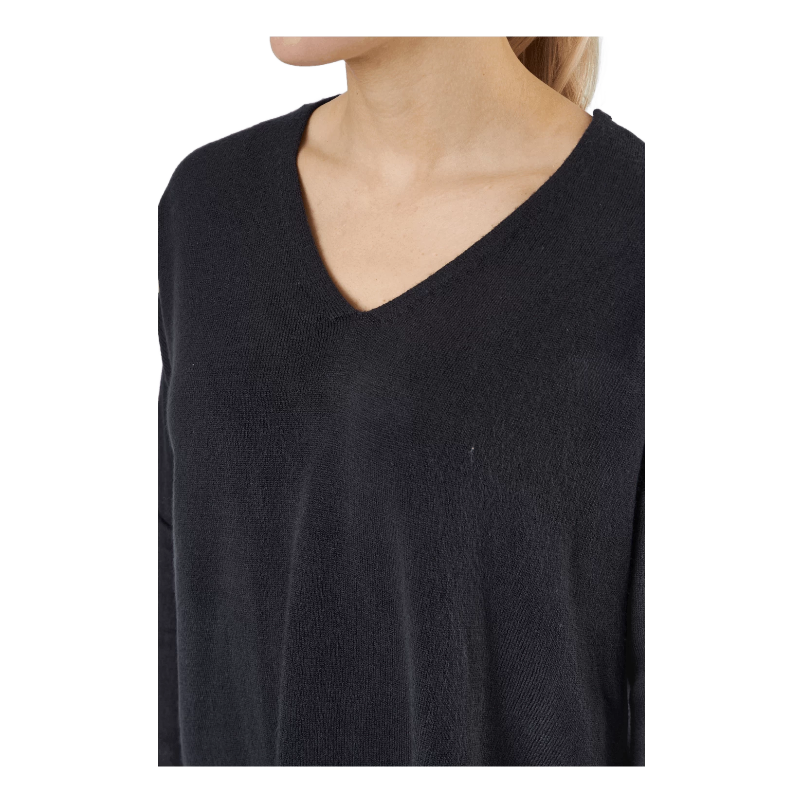 ONLY Onlamalia L/s V-neck Pullover Black 3 ONLY Onlamalia L/s V-neck Pullover Black - Afbeelding 3
