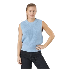 ONLY Onlparis Life Vest Knt Sky Blue