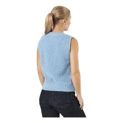 ONLY Onlparis Life Vest Knt Sky Blue -Damesmode online. 60673 03 004