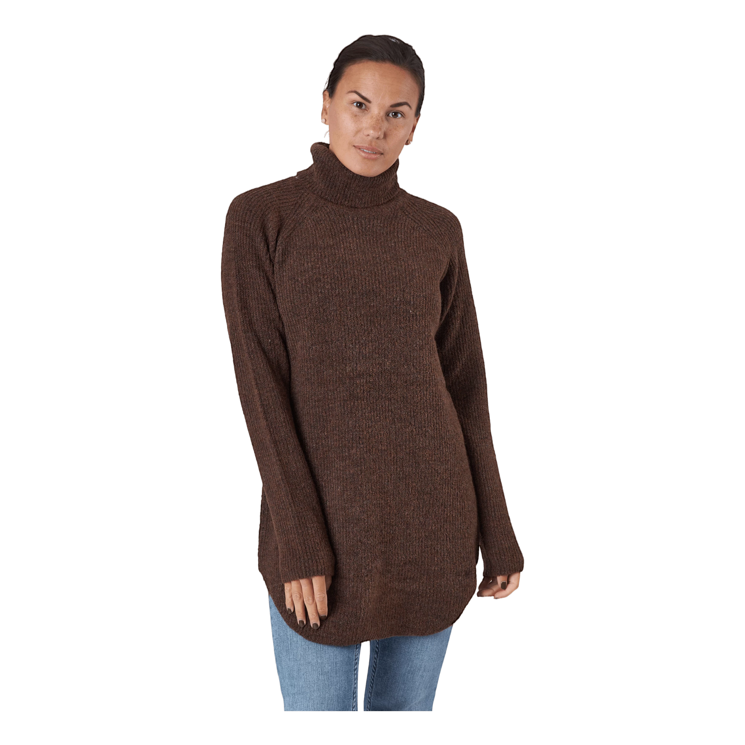 Pieces Ellen Ls Long Knit Chicory Coffee 1 Pieces Ellen Ls Long Knit Chicory Coffee