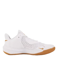 Nike Unisex Hyperspeed Court Indoor White/mtlc Gold -Damesmode online. 60729 58 003