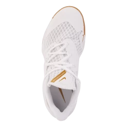 Nike Unisex Hyperspeed Court Indoor White/mtlc Gold -Damesmode online. 60729 58 005