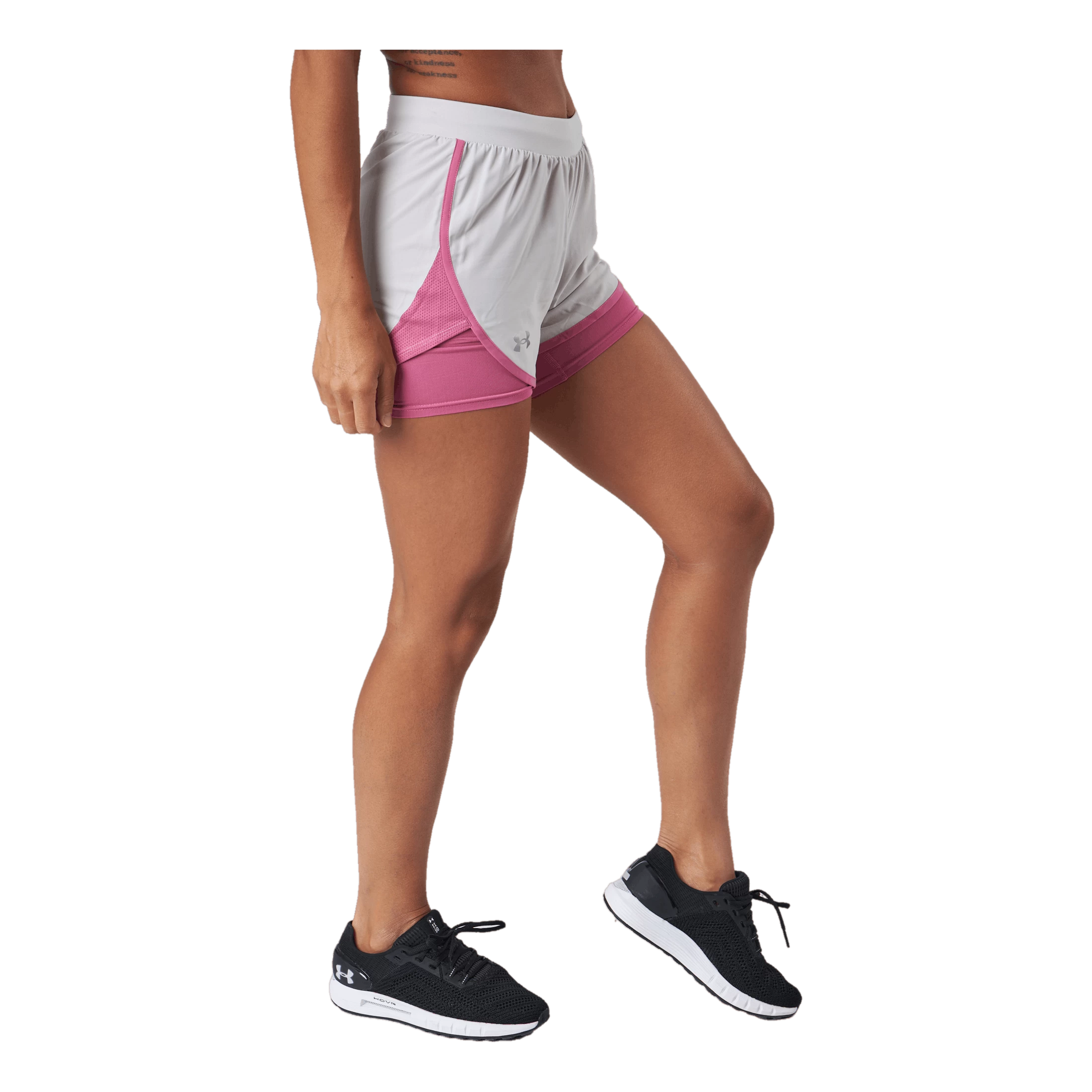 Under Armour Ua Fly By Elite 2-in-1 Short Ghost Gray 2 Under Armour Ua Fly By Elite 2-in-1 Short Ghost Gray - Afbeelding 2