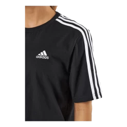 ADIDAS Essentials 3-Stripes Single Jersey Boyfriend Tee Dress Black -Damesmode online. 60930 26 004