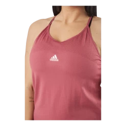 Adidas AEROKNIT Seamless Loose Tank Top Pnkstr/White -Damesmode online. 60930 49 004