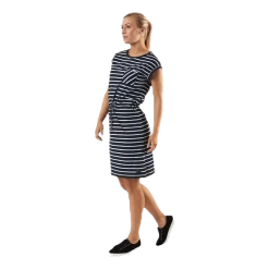 Bellevue Dress Blue/White