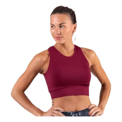 Seamless Crop Top Red