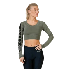 Bowery Cropped LS Green