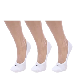Nike Everyday Lightweight Women's Training Footie Socks (3 Pairs) WHITE/BLACK