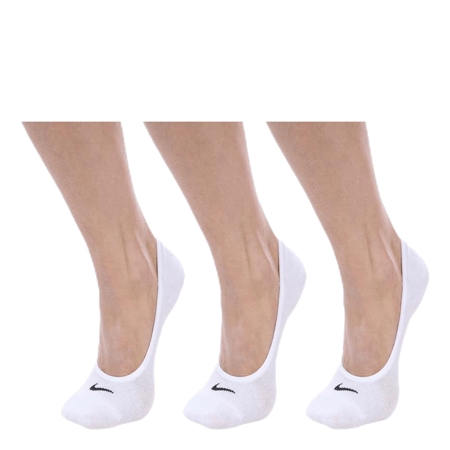 Nike Everyday Lightweight Women's Training Footie Socks (3 Pairs) WHITE/BLACK 1 Nike Everyday Lightweight Women's Training Footie Socks (3 Pairs) WHITE/BLACK