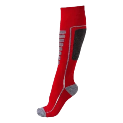 Courchevel - Ski And Snowboarding Socks W Merino Wool Red