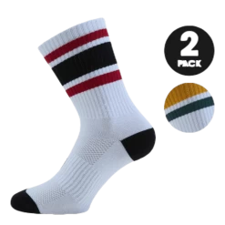 Retro 2-pack Sport Socks Patterned