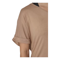 Pieces Neora Ss Fold Up Dress Beige -Damesmode online. 90083 55 005 13533f93 482e 423e a171 4f44047e08e2