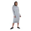 Pieces Leda Ls Hoodie Sweat Dress Bc Grey